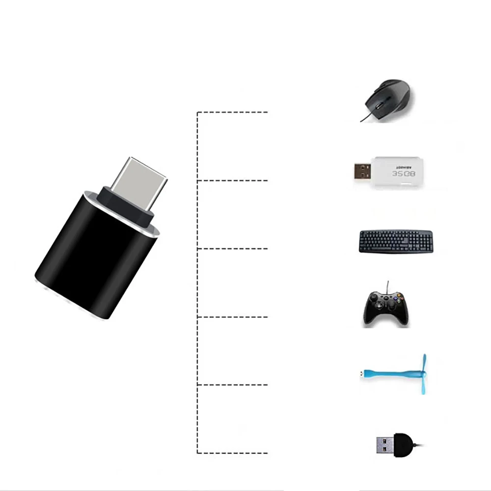 Переходник USB3.0 на тип C разъем USB A к USBC конвертер OTG типа автомобильный зарядный