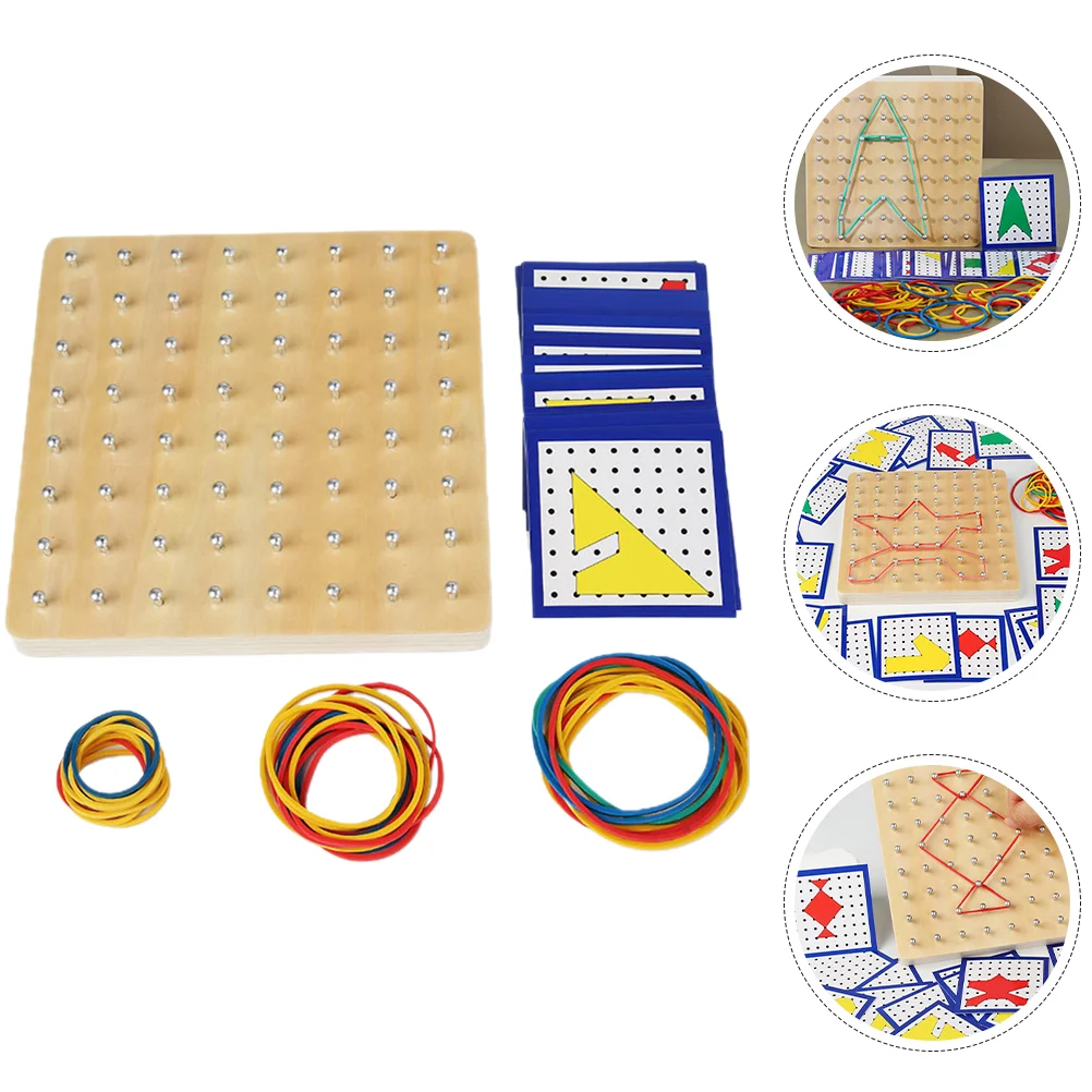 

Креативная доска для ногтей, резинки для начальной школы, деревянные детские инструменты для обучения математике