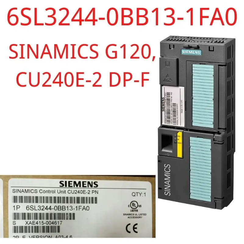 

6SL3244-0BB13-1FA0 Brand New SINAMICS G120 CU240E-2 PN-F Control Unit E-type Safety Integrated STO F-type SS1, SLS, SSM, SDI