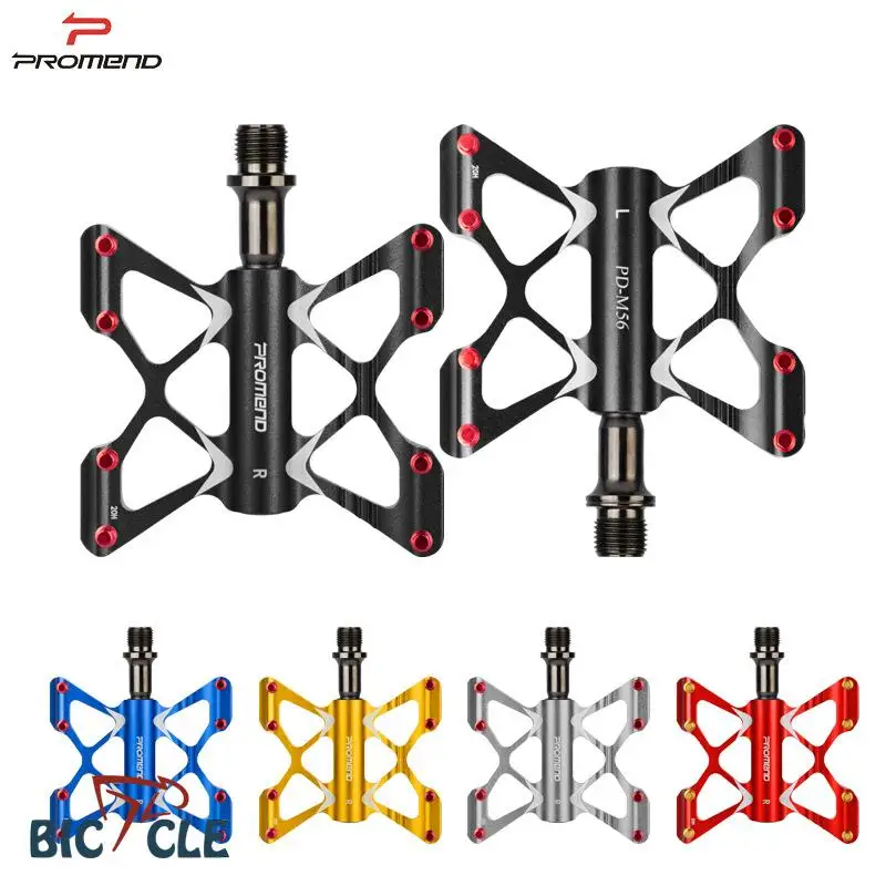 

Велосипедные педали PROMEND, ультралегкие Нескользящие, 3 подшипника, в стиле бабочки, алюминиевый сплав, для горных велосипедов, дорожных вело...