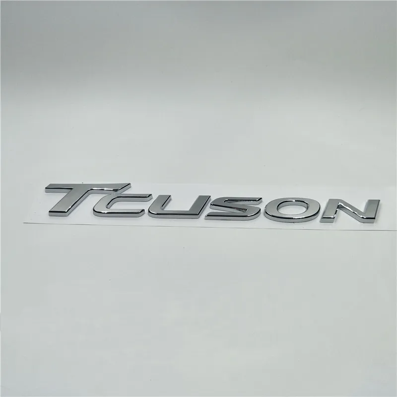 Для Hyundai Tucson 2010-2014 Задняя Крышка багажника Серебряная черная эмблема значок