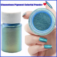 25colors chameleon pigment 54 colorful pearl nail glitter power blue pink aurora manicure decora for diy nail glitter powder 1