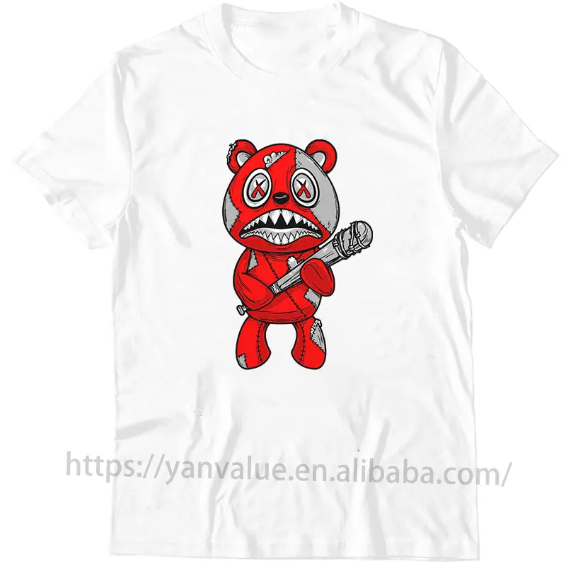 

Футболка Мужская/женская оверсайз с коротким рукавом, хлопковая рубашка без алмазов, красная, в стиле унисекс, на лето