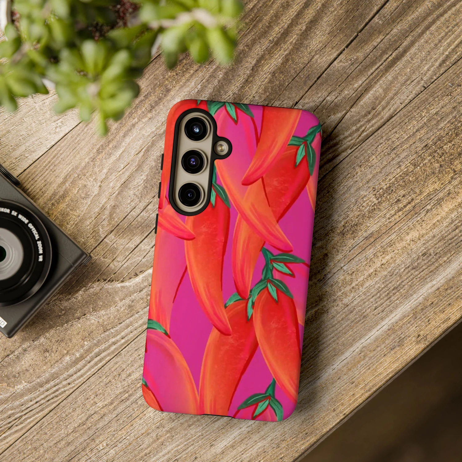 Чехол для телефона Red Pepper Chili для Samsung Galaxy S2 S24FE S23 S22 S21 S20 A13 A14 A15 A16 A23 A32 A35 A52 A53 A54 A55 A71 5G (art.: 3920ccd61330d) - 3920ccd61330d