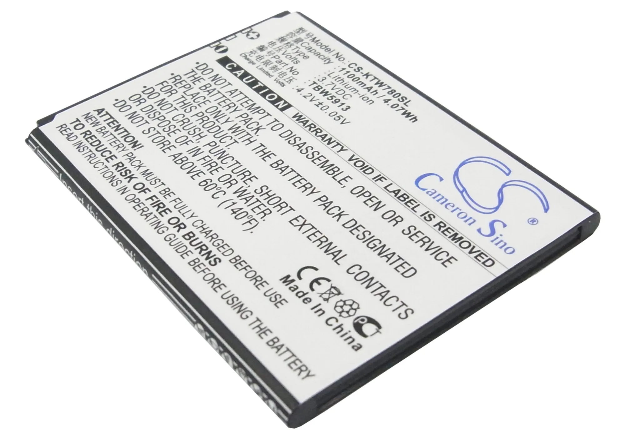 

Запасной литий-ионный аккумулятор Cameron Sino для мобильного смартфона 1100 мАч для K-Touch 35 Titanum, бесплатные инструменты