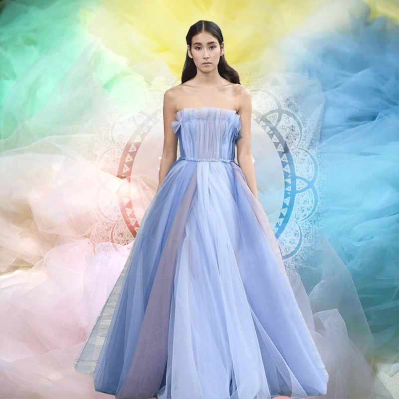 Женская сетчатая ткань мягкая тонкая однотонная кружевная пряжа для фотографий