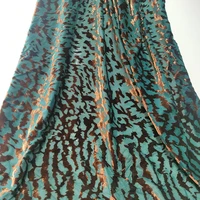 1 4m1m burnt velvet polyester fabric new hollow non stretch woven silk dress carved burnt out fabric nigeria dresses for women