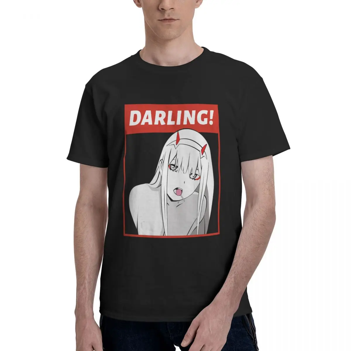 

Аниме дорогой Arigato Senpai Hentai Премиум Футболка мужские Забавные футболки с коротким рукавом Круглый вырез Футболка 100% хлопок уникальная одежд...