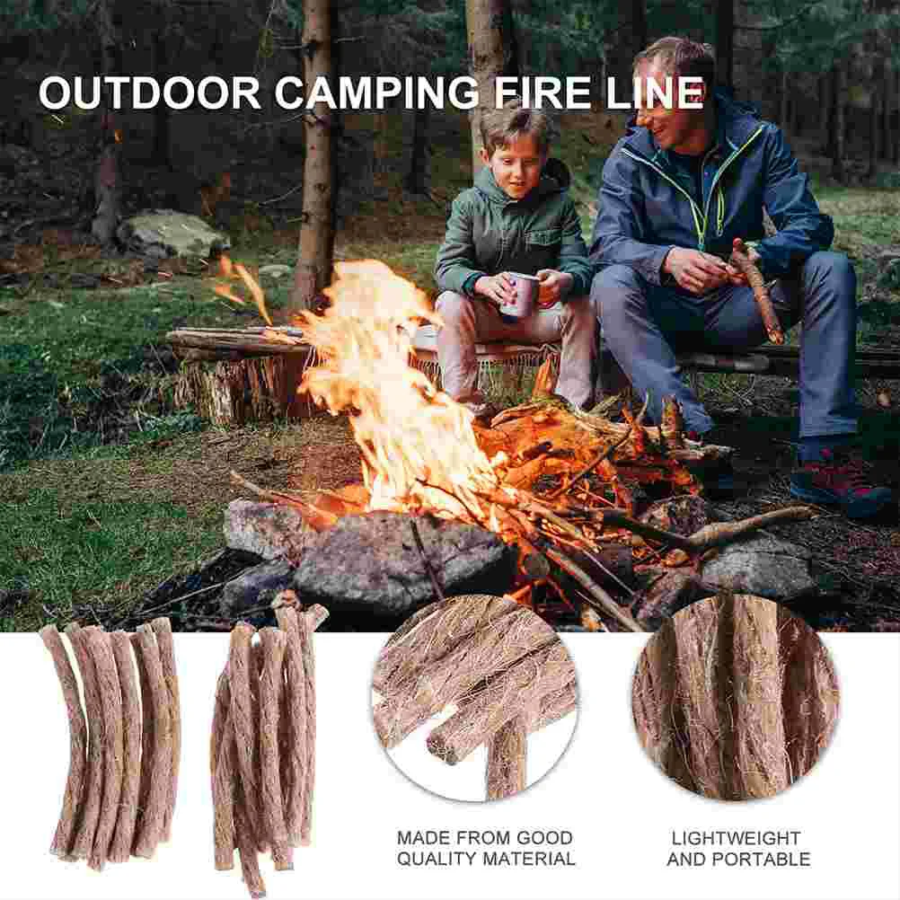 Kindling Hiking Fire Starter Кемпинг Стартеры Веревка Survival Wick Зажигалка Шнур