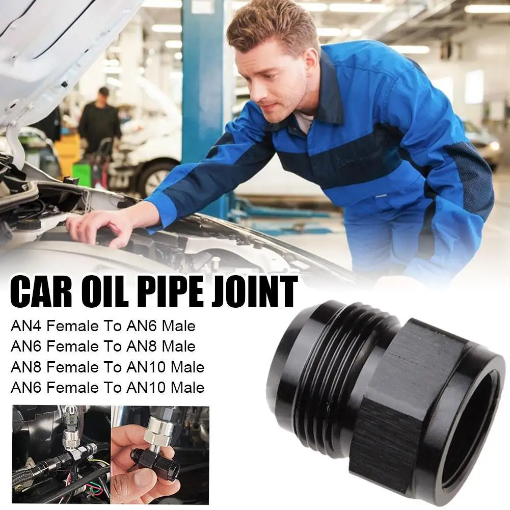 

Automobile Oil-cooled Oil Pipe Outer Wire Connection Adapter Aluminum Alloy Oil Pipe Joint Oil-cooled Reducer AN4-AN12