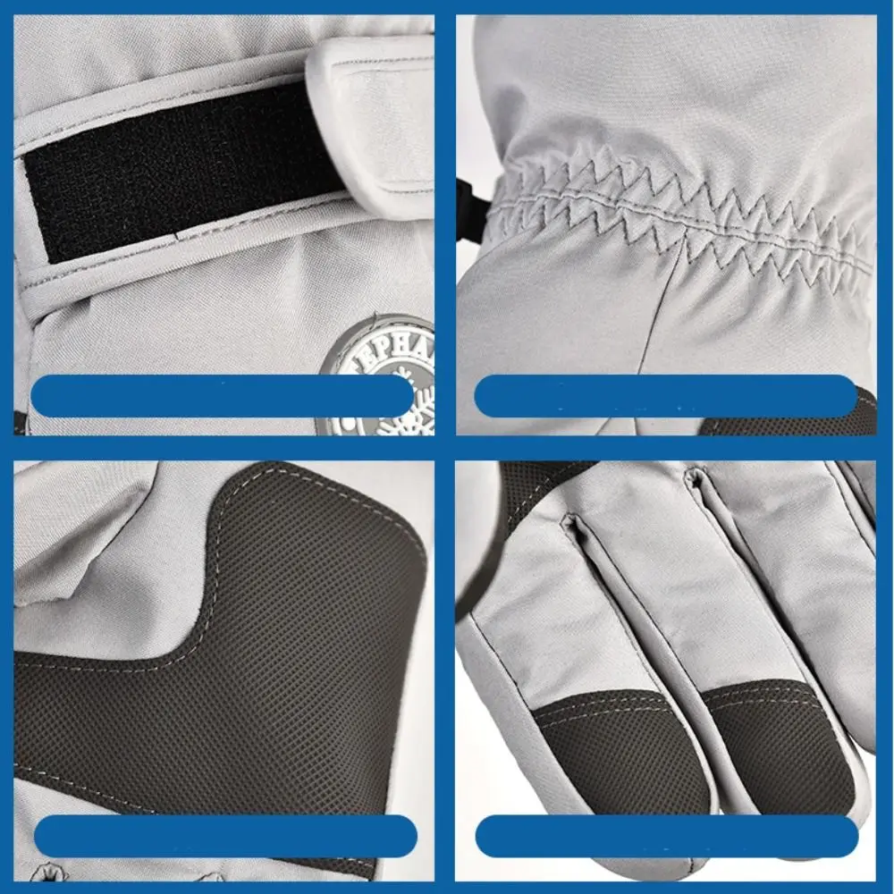 Зимние лыжные перчатки с сенсорным экраном в подарок водонепроницаемые