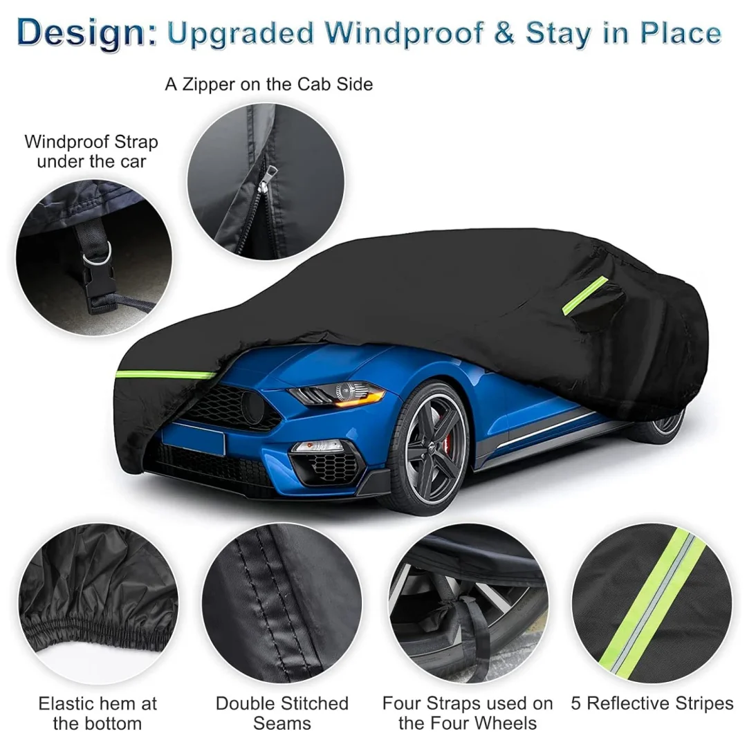 Автомобильные чехлы для Ford Mustang уличные водонепроницаемые всепогодные
