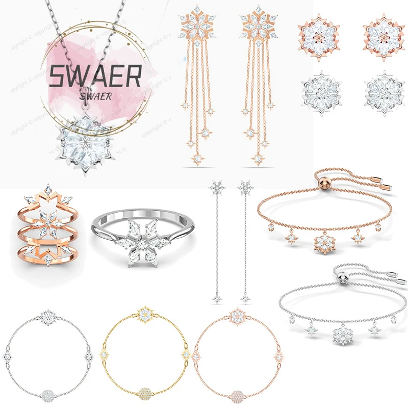 

Swas Christmas gifts for new year 2022 Trends Women's jewelry store austrian crystal Jewelry Winter snowflake necklace