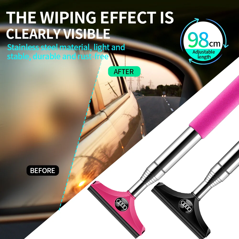 Автомобильный портативный стеклоочиститель зеркала заднего вида инструмент для