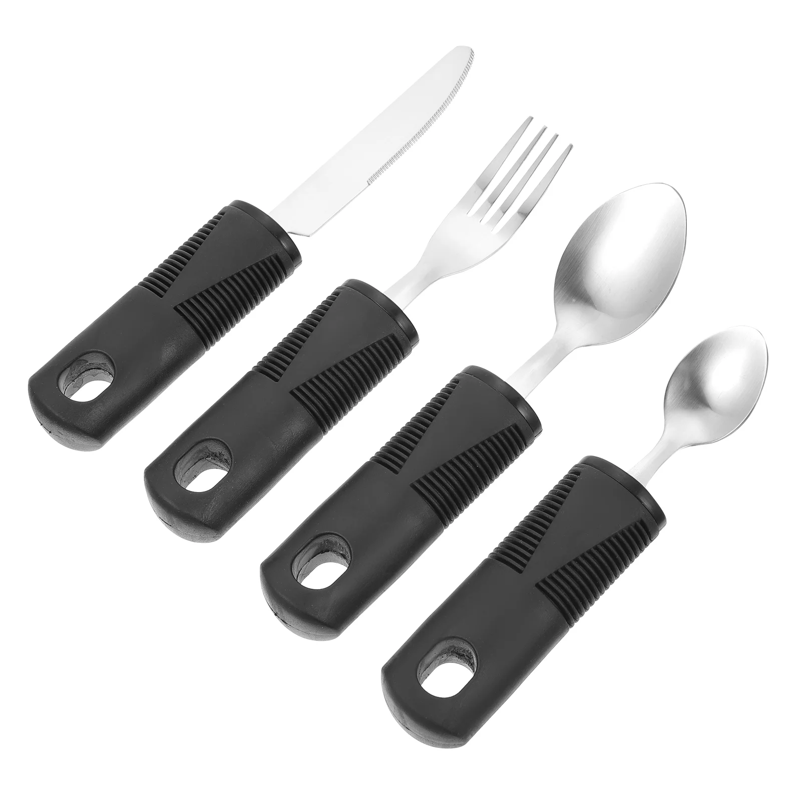

Utensils Adaptive Silverware Elderly Arthritis Weightedeating Spoon Fork Flatware Tableware Utensilset Cutlery Tremorsbuilt