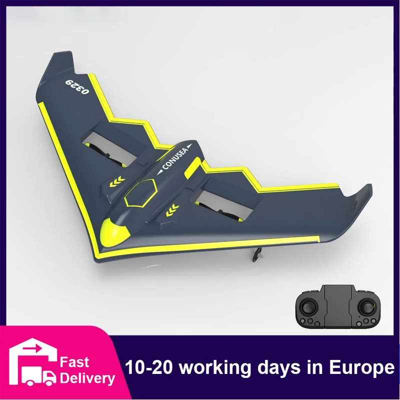 

Conusea 0329 Fixed Wing Glider with light Stealth Bomber Beginner Electric RC Aircraft Remote Control Airplane Drone Toys Gifts