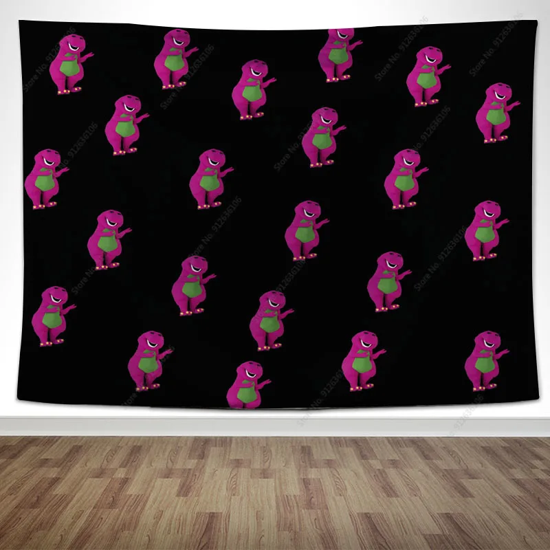 

Дизайнерский гобелен в виде динозавра, Роскошный домашний декор, настенный гобелен, мультяшный Забавный фон для дня рождения, диванное одея...