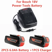 6 0ah8 0ah10 0ah 18v li ion battery for bosch bat609 bat610g bat618g bat619 bat621 bat620 cordless power tools led indicator