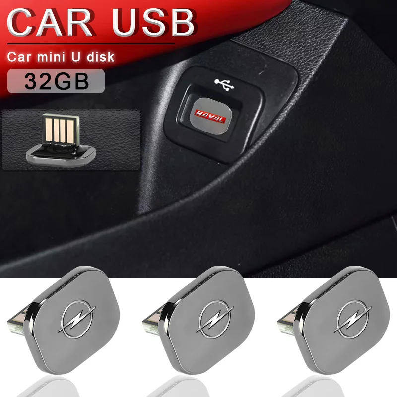 

32GB Car USB Mini Car U Disk Metal USB for Opel Astra H J G Insignia Corsa D Vectra C Zafira B Vivaro OPC Cascada Accessories