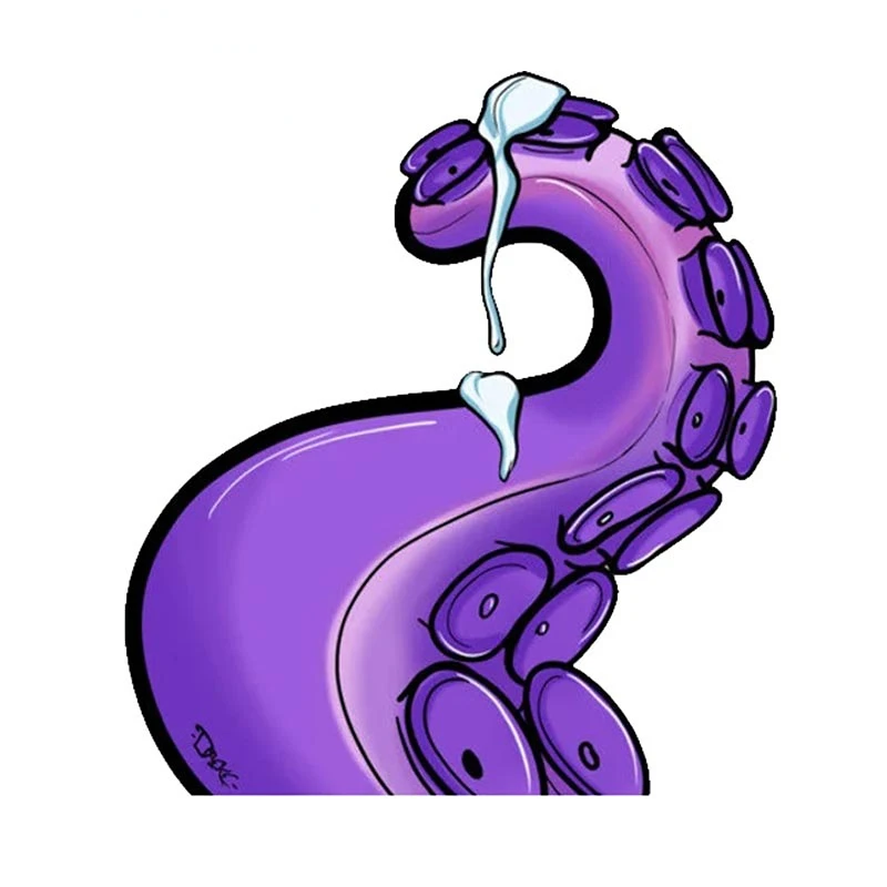 

13cm X 11.9cm Personality for Tentacle Creative Fashionable Ocetion Scratch Trunk Surfboard Decor Label for Car