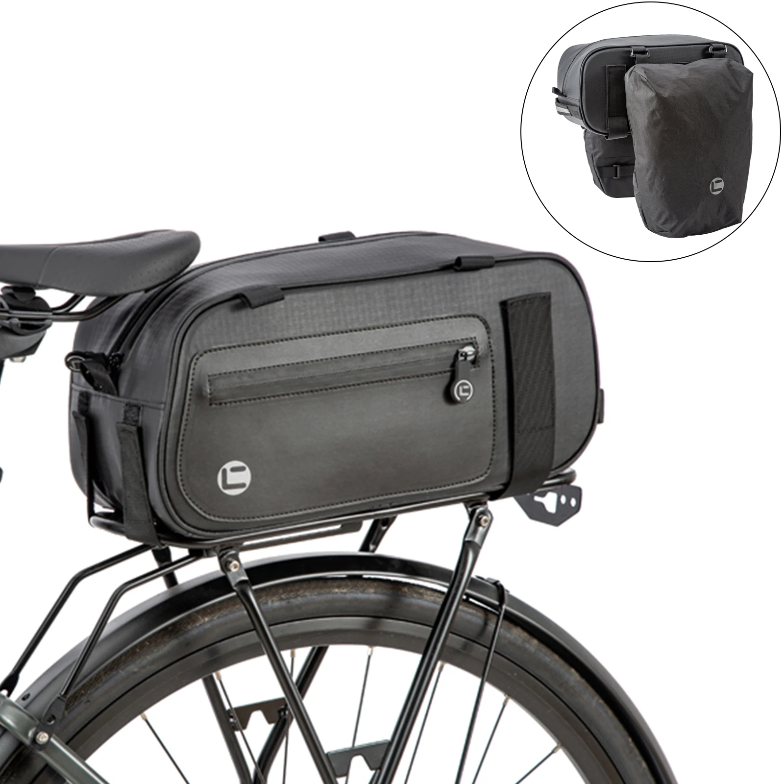 

Bike Saddle Bag Trunk Bags 26L Extensive Large Capacity Bicycle Rear Seat Pannier Waterproof MTB Bikes Road Cycling Accessories