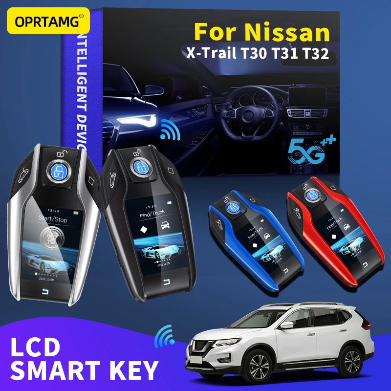 

OPRTAMG Keyles Entry Remote Car Key Modified Smart LCD For Nissan X-Trail T30 T31 T32 1996 1998 2002 2004 2006 2010 2021 2022