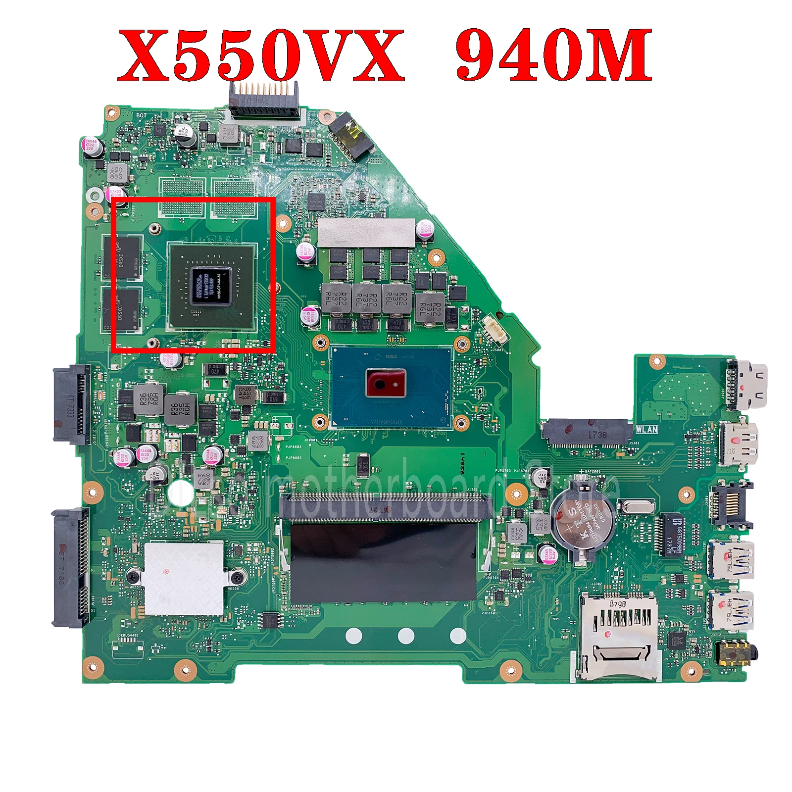 Материнская плата KEFU Placa X550VX X550VXK с I7-7700HQ GTX950M 8GB-RAM для ASUS A550V W50V X550V X550VQ FH5900V
