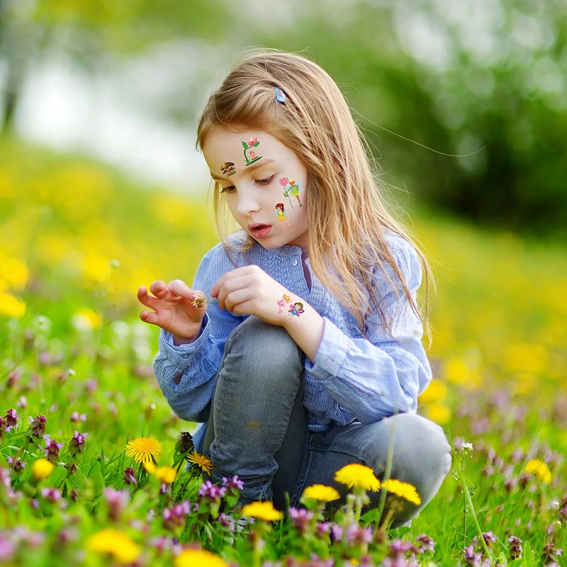 10 упаковок временные тату-наклейки на руку для девочек |