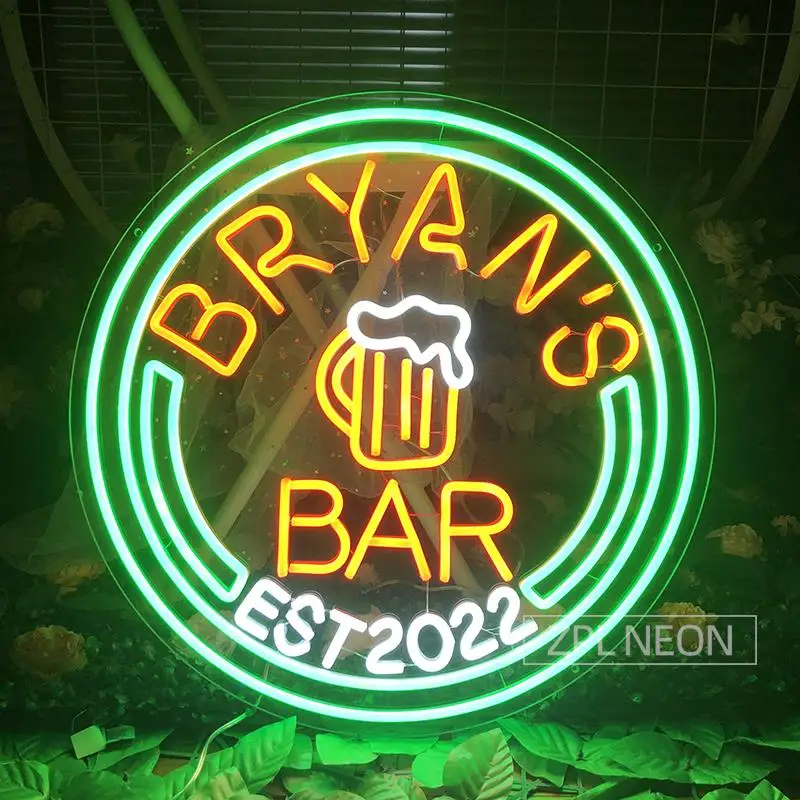 

Bar Custom Neon Lights Led Sign Bar Decor Party Custom Neon Sign Lights Led Signs Bar Name Personalize Neon Led Sign Wall Decor