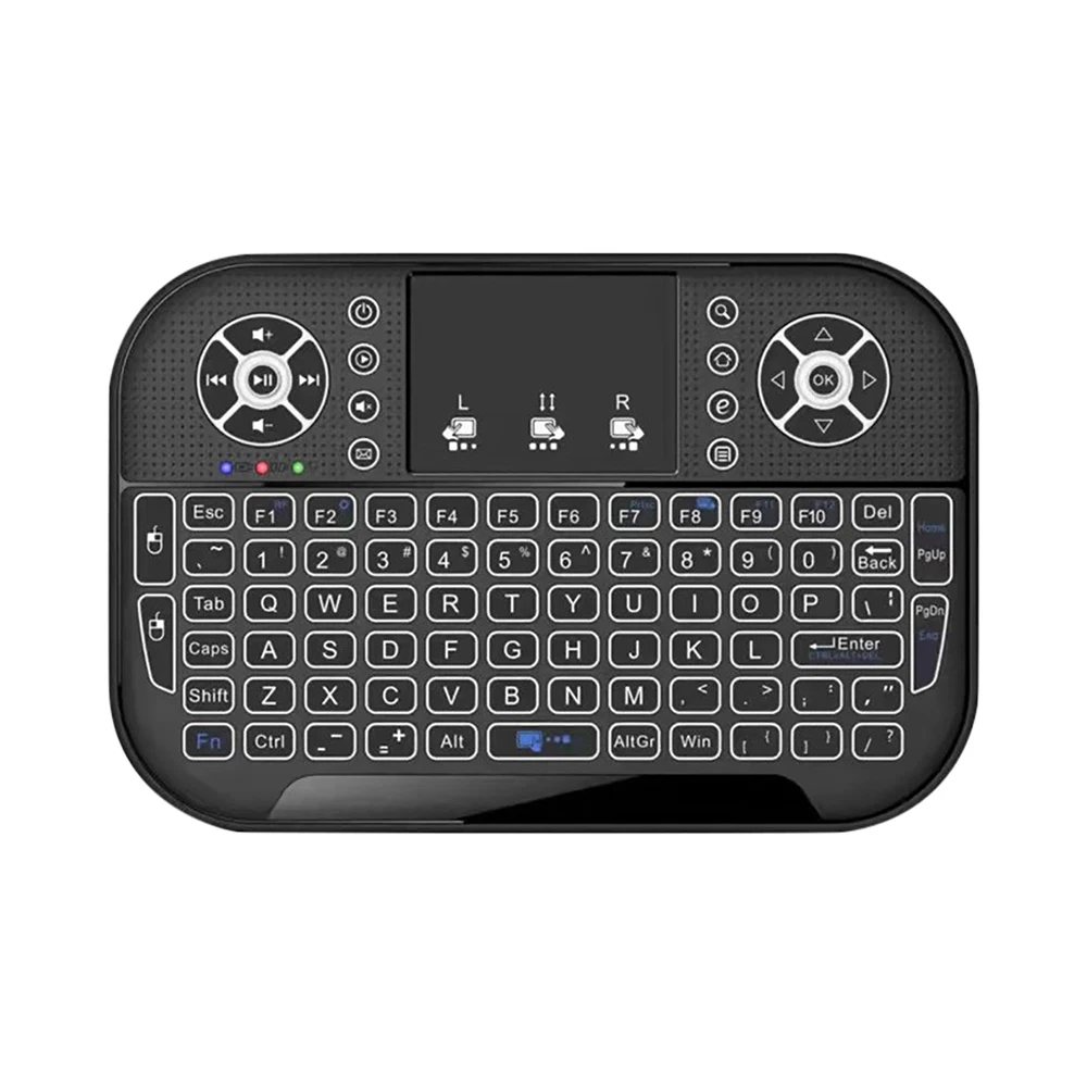 Фото Мини-беспроводная клавиатура A8 с подсветкой 2,4G Bluetooth Мини-клавиатура Летающая мышь Air Mouse Сенсорная панель с дистанционным управлением для Android TV Box №3