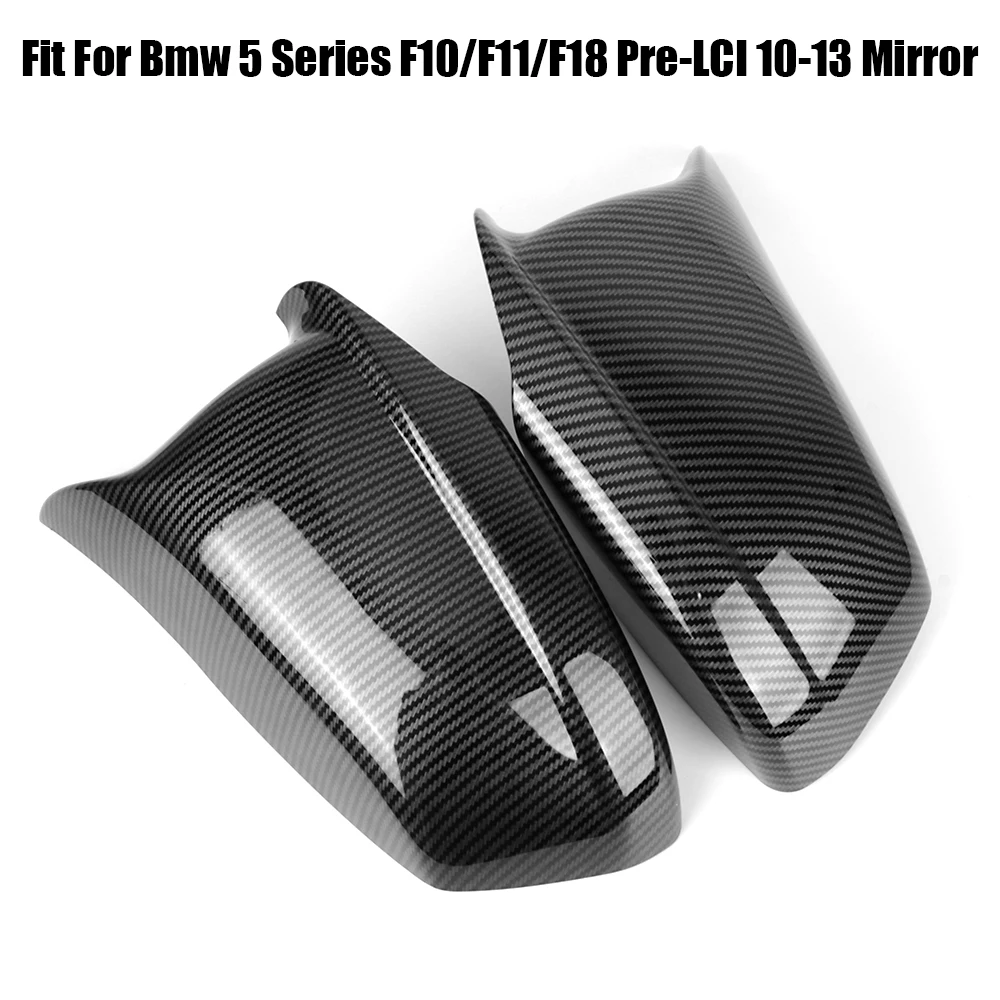 

LEEPEE Wing Side Mirror Cover Rearview Mirror Cap Performance Car Accessories For Bmw 5 Series F10 F11 F18 Pre-LCI 2010-2013
