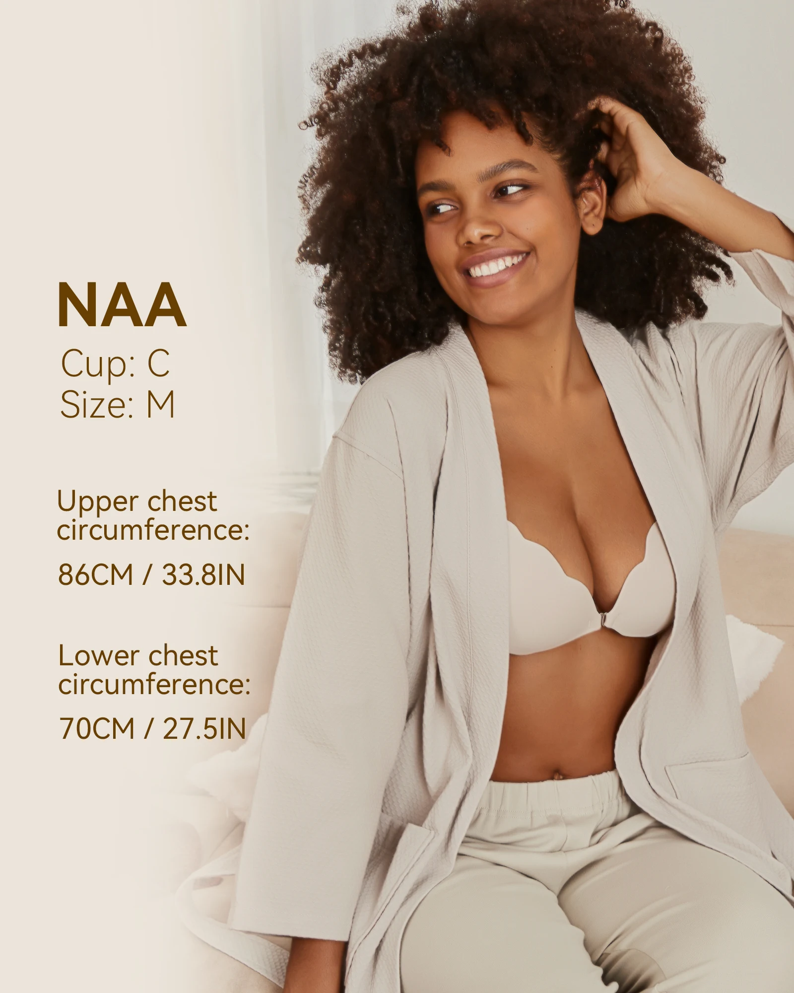 Niidor Sticky Bras Invisible Adhesive Push Up Reusable Strapless Bras for Women Backless Dress with Nipple Covers Wavy Pattern