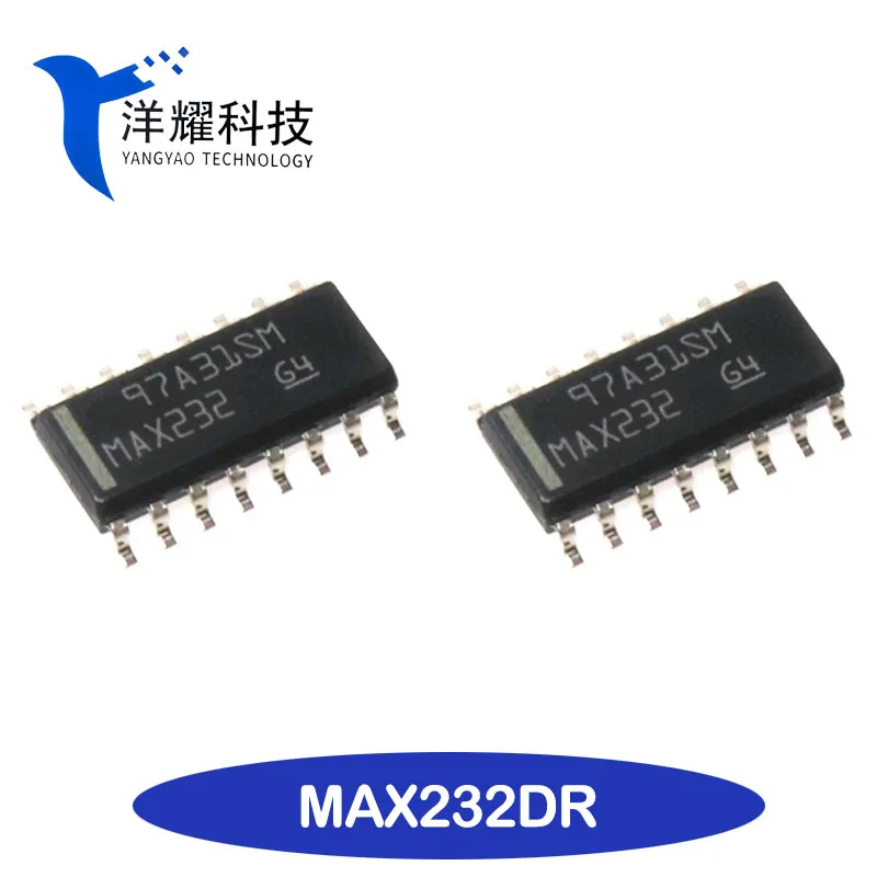 Новый оригинальный MAX232DR трафаретная печать MAX232 патч SOP-16 120 кбит/с привод трансивер IC