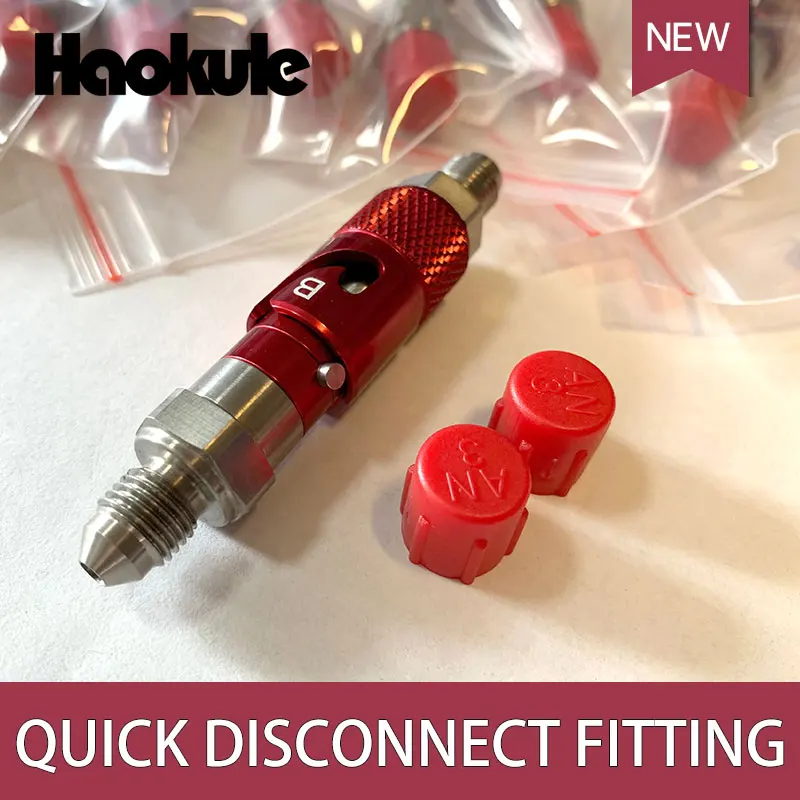 

HAOKULE-Титан/алюминий AN-4 AN4 Тормозная Линия жидкости быстроразъемные фитинги комплекты адаптеров