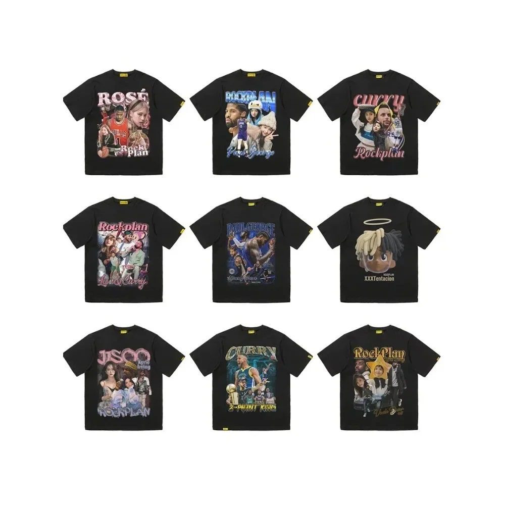 Футболка мужская с графическим принтом хлопковая оверсайз рукавом до локтя