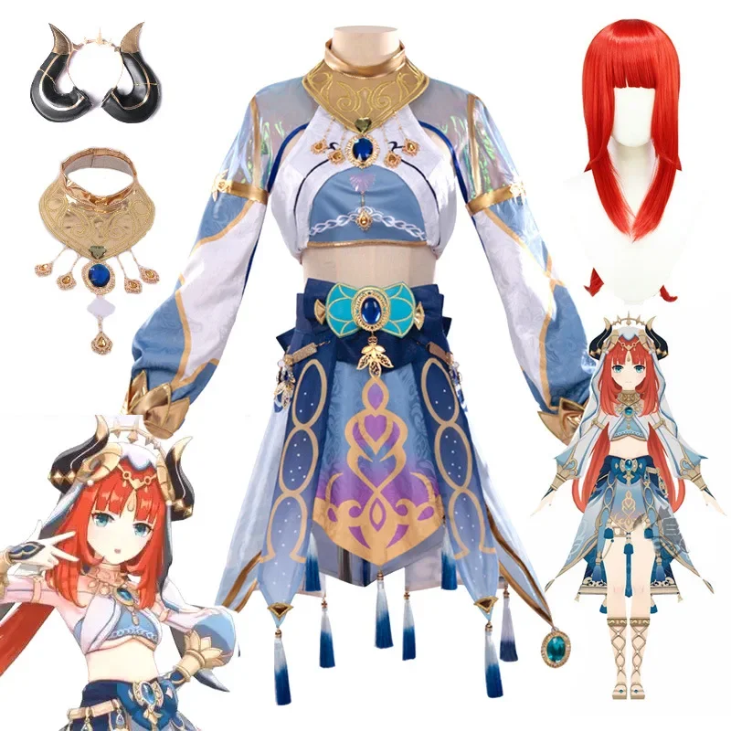 

Genshin Impact Nilou Sumeru Hydro женское платье для ролевых игр, платье для девушек, костюм на Хэллоуин, Женский костюм из аниме