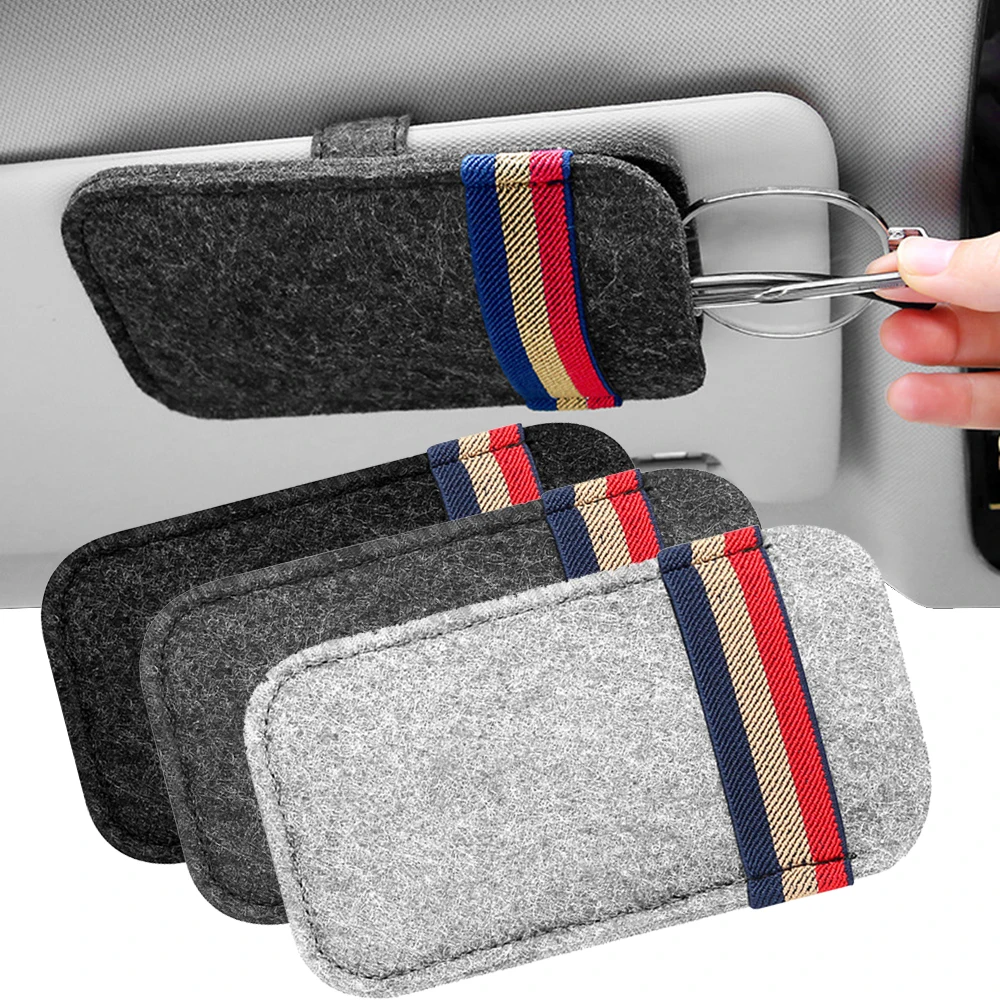 

Car Sunglasses Organizer Bag Eyeglass Holder Glasses Storage Clip For Audi Bmw Auto Interior Organize Car Sunglasses Holder