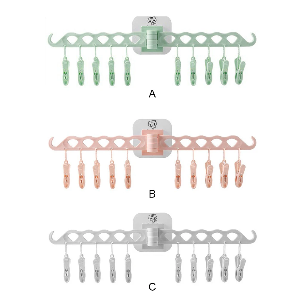 

Plastic Clothes Hanger Wall-mounted Nail-free Household Bathroom Toilet Balcony Hat Hook Rack Organizer Accessories