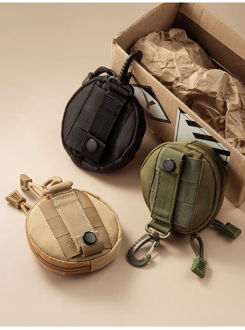 Уличный тактический мини-чехол для аксессуаров наушников сумка ключей EDC кошелек