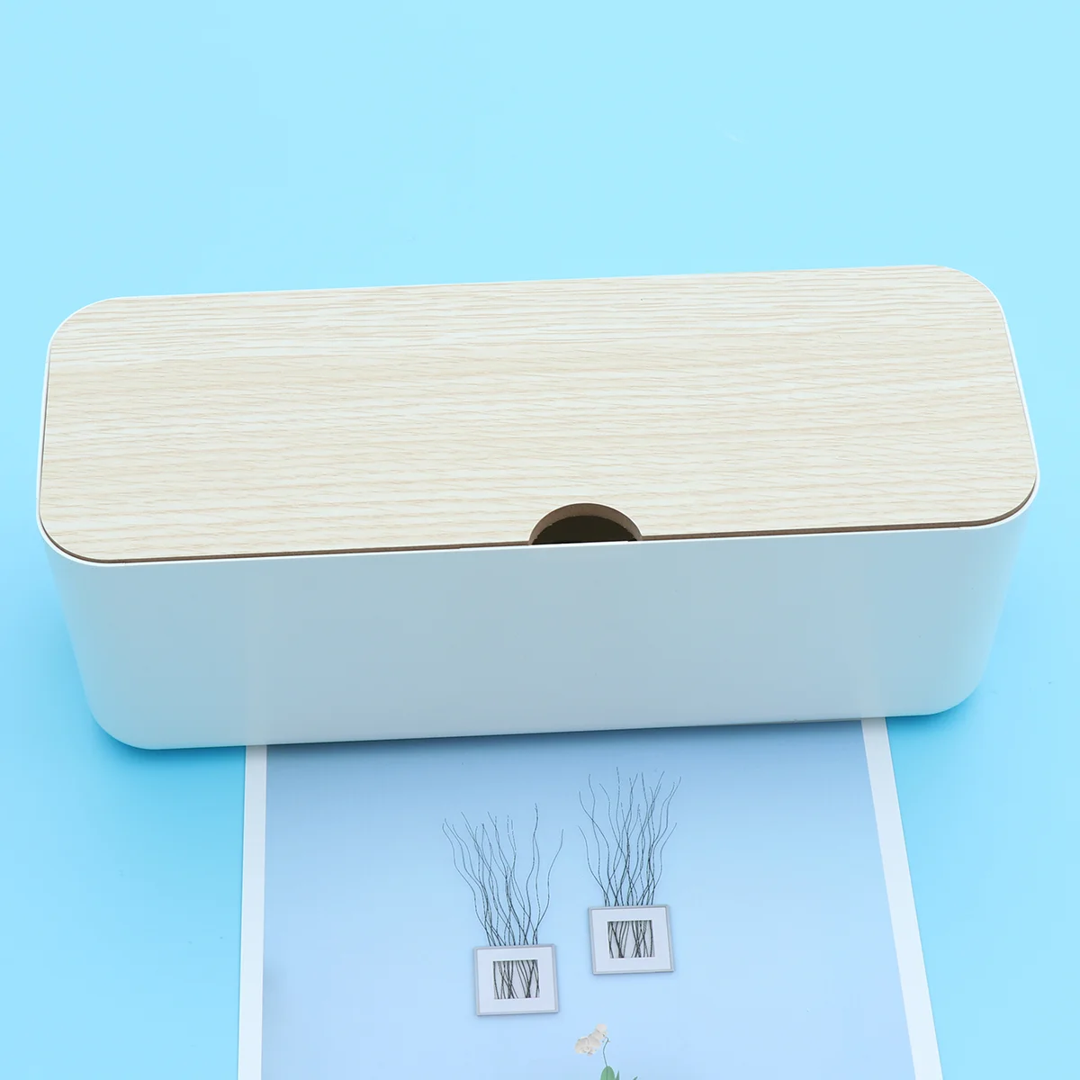 

1Pc Cord Storage Box Creative Cable Management Wire Arranging Case for Office