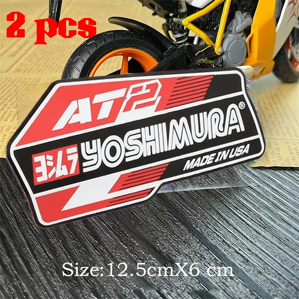 

Для Yoshimura AT2 R11 R77 Alpha выхлопные алюминиевые 3D наклейки CFMOTO Honda Kawasaki Suzuki аксессуары для мотоциклов глушитель Escape