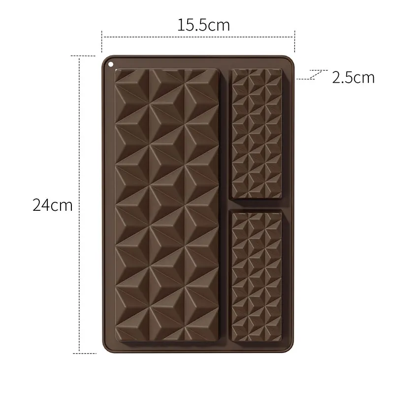 

Большая силиконовая форма для шоколадных батончиков