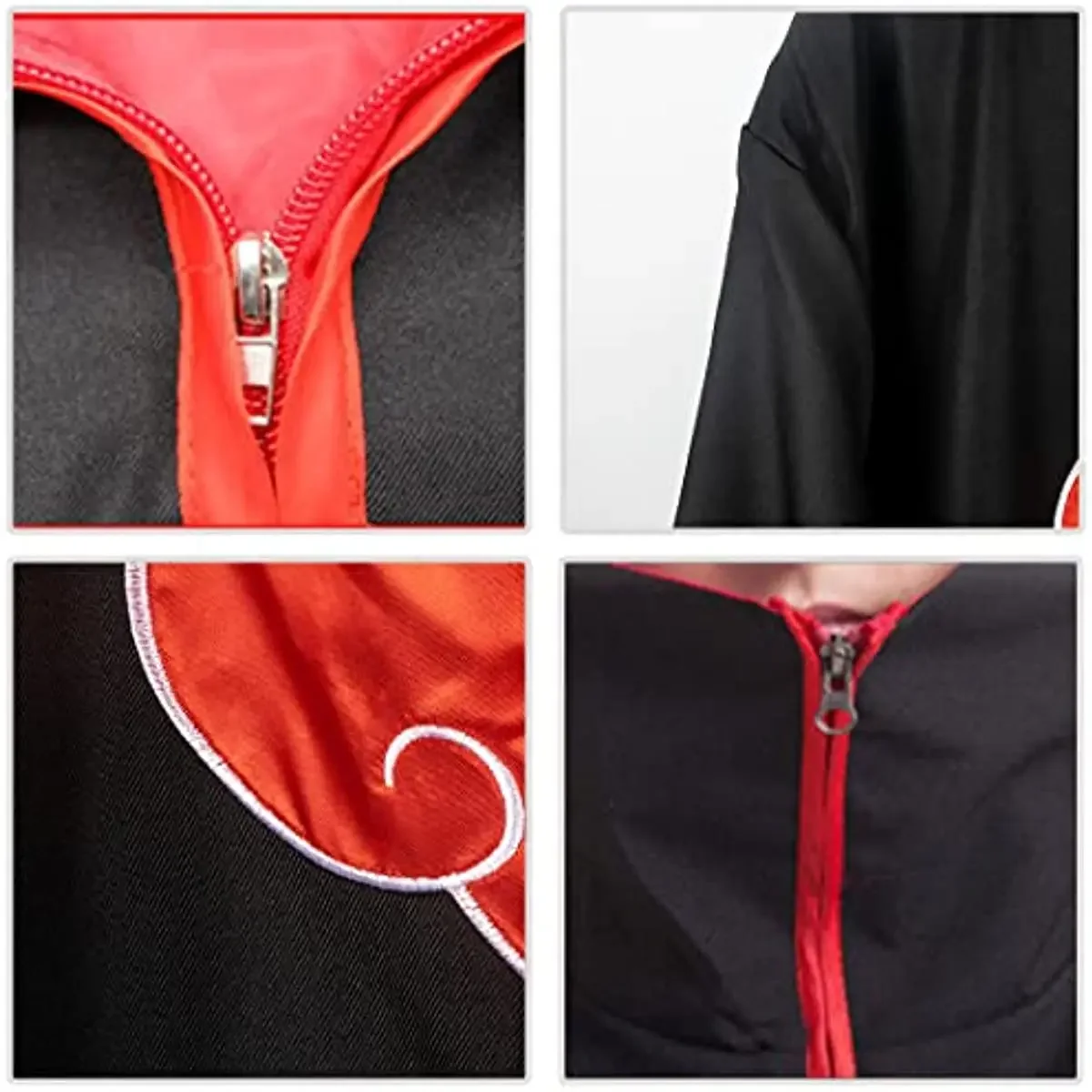 Длинный костюм для косплея ниндзя из аниме Униформа плащ Итачи Хэллоуин косплей 4