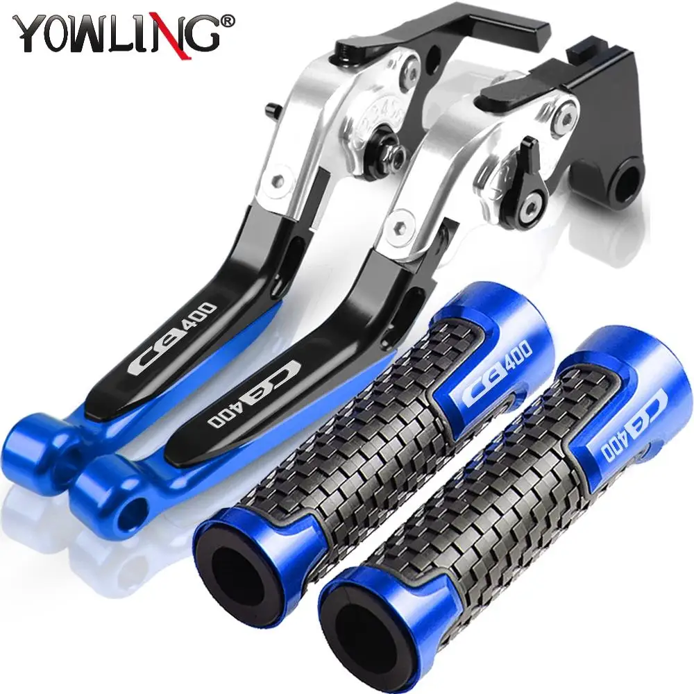 

For HONDA CB1 CB400F 1989 1990 1991 Motorcycle Adjustable Folding Extendable Brake Clutch Levers Handle Bar Grips CB400 CB 400 F