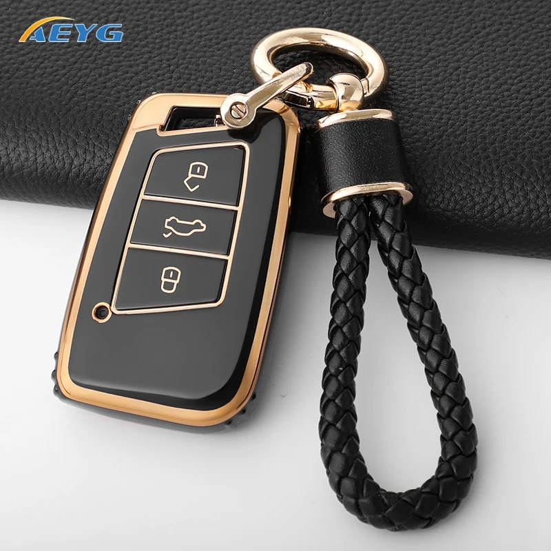 Чехол для автомобильного ключа VW Volkseagen Passat B8 Magotan For Skoda Superb A7 Kodiaq