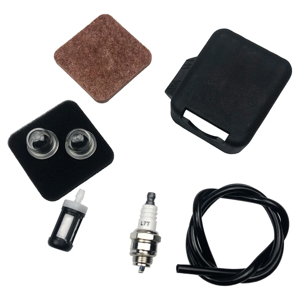 

6pcs/set Air Filter Cover Fuel Line Primer Bulb Spark Plug fit for Stihl BG75 FS85 HS80 FS80 FS85 Trimmers 4137 141 0500 Replace