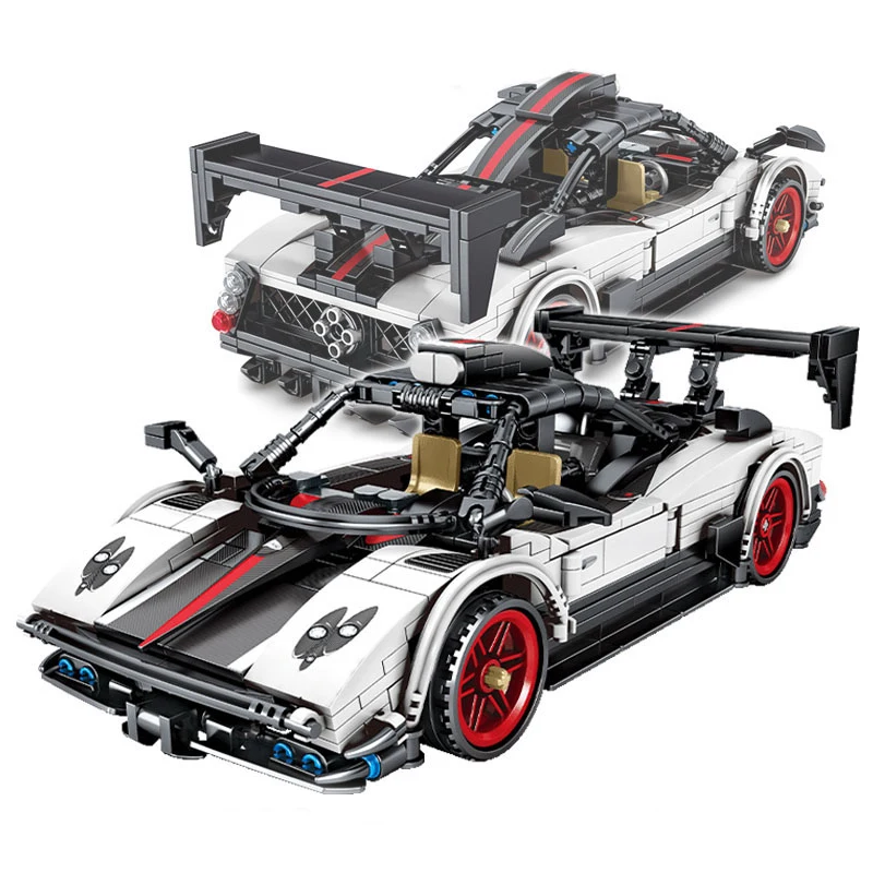 

608Pcs City Super Sports Racing Car Pull Back Racer Building Blocks Vehicle Bricks Kids DIY Toys Birthday Gifts for Boys Friends