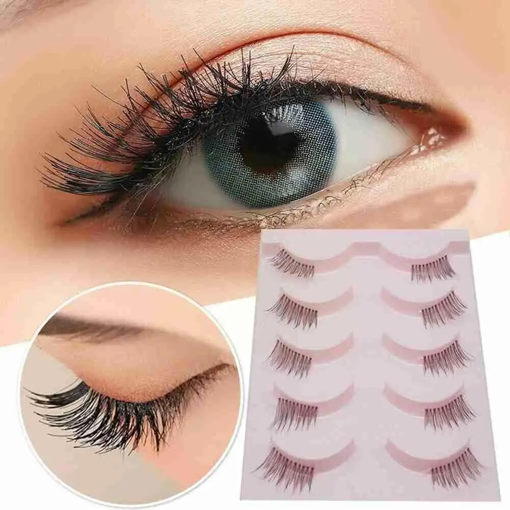 

1 Box Mini Half Corner 3d Mink Hair False Eyelashes Dramatic Black Eyelashes End Lengthening Eye Fluffy False Natural Lashe X7l3
