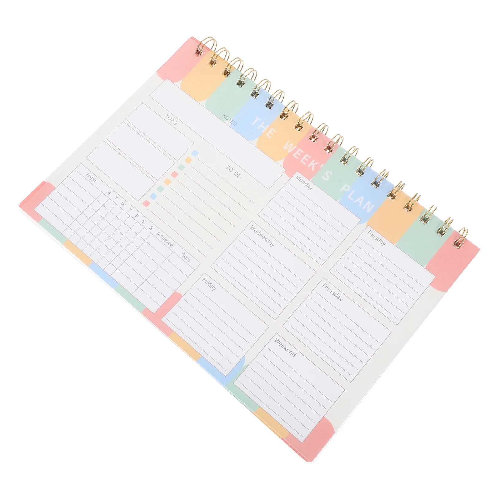 

Weekly Planner Note Pads Tear Notepad Do List Planning Memorandum Pp Monthly Spiral Bound Work Agenda 2024