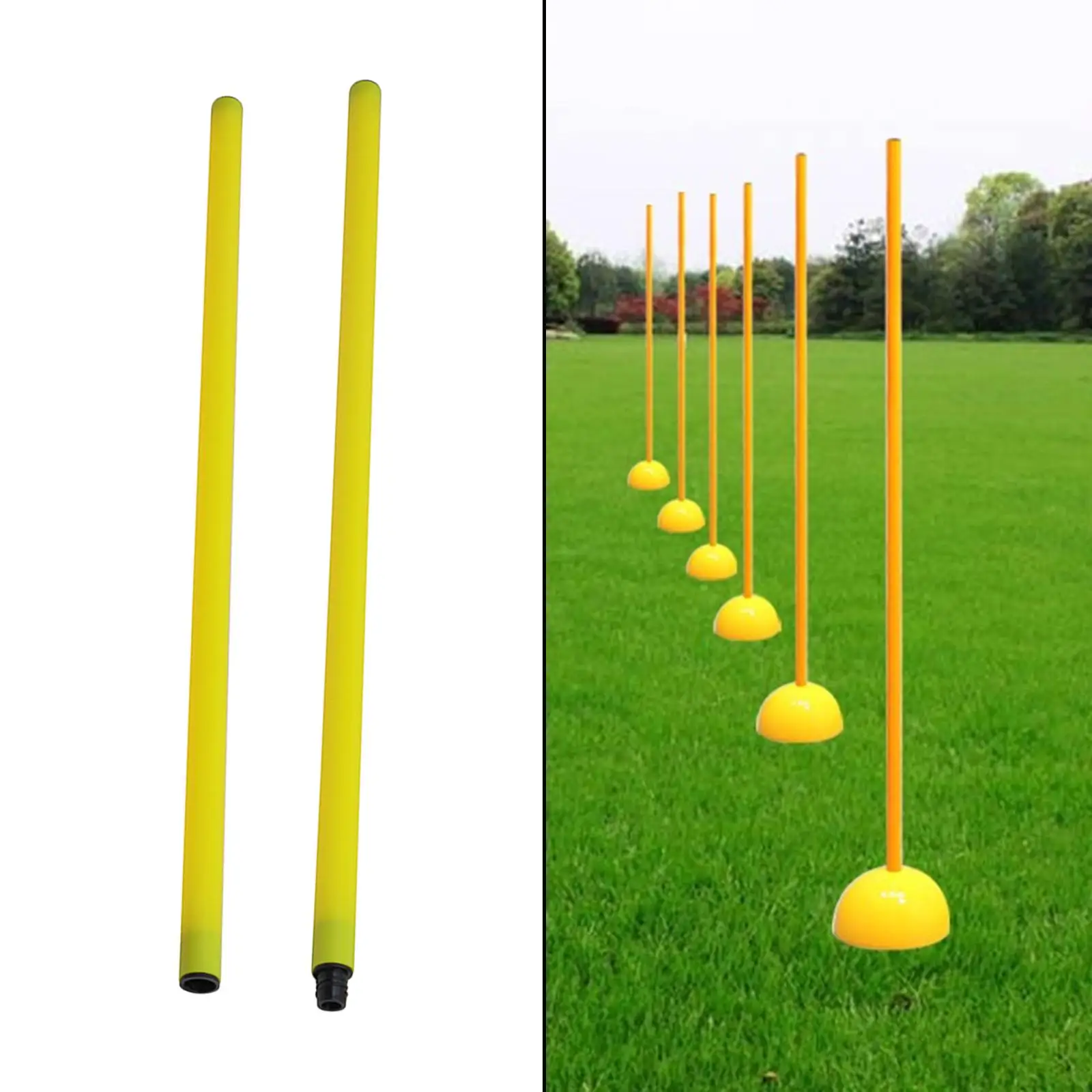

Soccer Training Markers Bright Colors High Quality Portable Sports Training Pole Obstacle Bar for Soccer Rugby Hockey Accessory